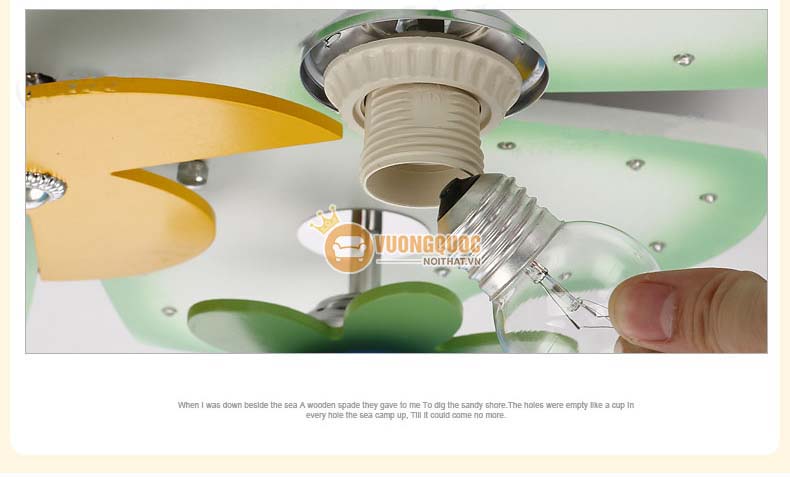 Đèn ốp trần trang trí phòng trẻ em UHS113-12
